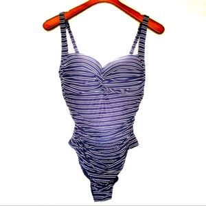 Niptuck Navy Blue Swimsuit One piece Size 12